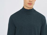 Базовый джемпер с воротником-стойкой, Серый