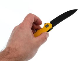 Раскладной нож Petrified Fish Waterspout, сталь 14C28N с покрытием PVD, рукоять желтый G10