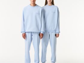 Хлопковый свитшот Lacoste унисекс оверсайз