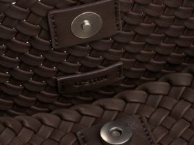 Плетеная сумка, Коричневый