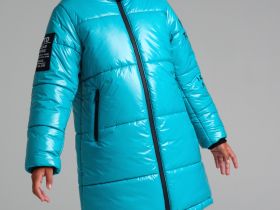 Пальто текстильное с полиуретановым покрытием для девочек