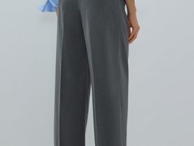 Широкие брюки, Серый