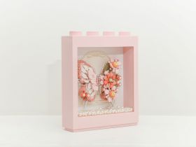1960_MK Конструктор Розовая бабочка в рамке