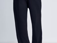 Спортивные брюки широкого кроя на высокой посадке