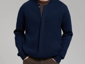 Кардиган из хлопка на молнии