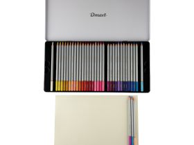 Набор карандашей цветных Dmast 36 цв в металлическом пенале