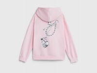 Худи с принтом для девочек, Розовый
