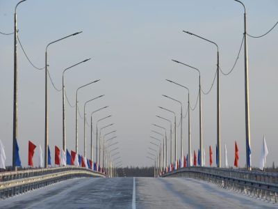 ФОТОФАКТ. На федеральной автодороге «Вилюй» открыли самый большой мост в Якутии