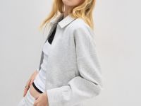 Серая куртка оверсайз Глория Джинс