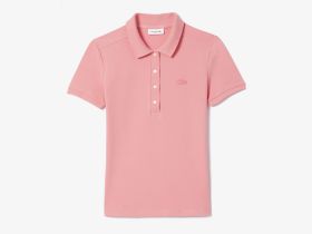 Женское поло Lacoste приталенного кроя из эластичного хлопка