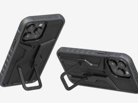 Чехол и кронштейн для мобильного телефона Topeak RideCase для iPhone 15 Pro (черный)