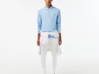 Мужское поло Lacoste с длинными рукавами