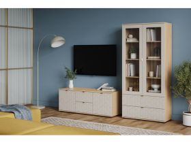 Витрина Монблан 2-93x195 Грань Латте