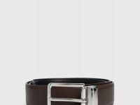 Ремень двусторонний с пряжкой, Черный