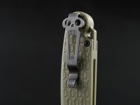 Складной нож Daggerr Leprechaun olive BW DL, сталь 8Cr14MoV, рукоять FRN