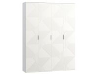 Распашной шкаф Шелтон 4-183x240 Белый