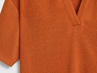 Поло из кроеного трикотажа, Оранжевый