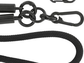 Шнурок Krutoff Нейлон для телефона и ключей 1,2 м Чёрный