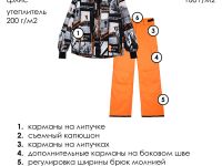 Комплект текстильный с полиуретановым покрытием для мальчиков: куртка, брюки