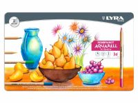 Набор карандашей акварельных Lyra "Rembrandt" 36 цв в метал кор