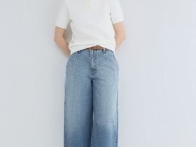 Базовый джемпер поло с коротким рукавом, Белый