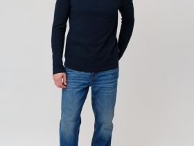 Джемпер трикотажный с воротником поло для мужчин