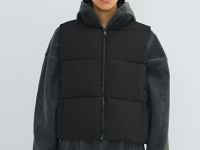 Утеплённый жилет, Черный