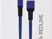 Flat USB to Apple Lightning 1m 2A Dark Blue