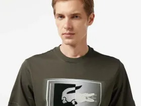 Мужская футболка Lacoste классического кроя
