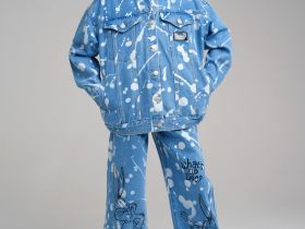 Куртка текстильная джинсовая для девочек