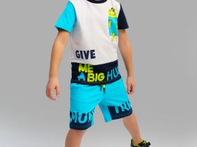 Комплект трикотажный для мальчиков: фуфайка (футболка), шорты