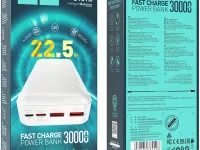 Внешний аккумулятор Hoco J101B Astute 30000mAh 22.5W 2*USB/Type-C PD20/QC3.0 (белый)