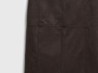 Платье миди из искусственной замши, Коричневый