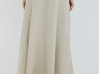 Длинная юбка А-силуэта, Бежевый