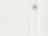 Трикотажный жилет в рубчик с воротником, Белый