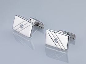 Запонки из серебра э0612зп04210702