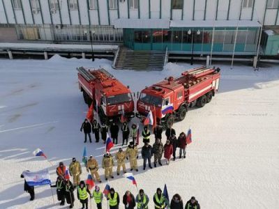 В филиале «Аэропорт Полярный» ФКП «Аэропорты Севера» прошли акции в поддержку российских военных