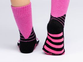 Термоноски трикотажные для девочек (низкие махровые)