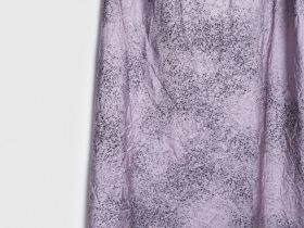 Платье с принтом из жатого сатина, Розовый