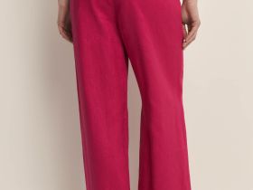 Брюки изо льна на резинке