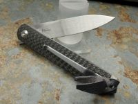 Нож складной Boker Plus LRF, сталь VG10 Satin Plain, рукоять карбон, 01BO079