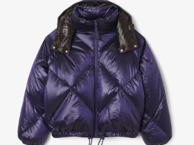 Женский дутый короткий пуховик Lacoste оверсайз