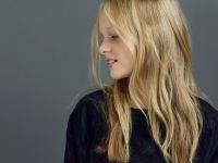 Футболка из велюра для девочек, Черный