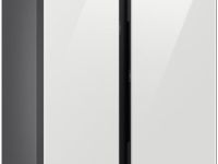 Холодильник Samsung Side-by-Side с автоматически открывающимися дверьми, 646 л Белое стекло