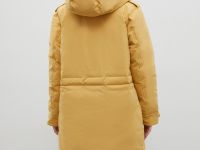 Пуховое пальто с капюшоном