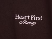 Футболка оверсайз с вышивкой, Коричневый