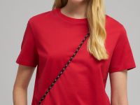 Футболка прямого кроя из мерсеризованного хлопка