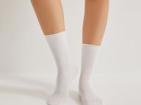 Носки Жаклин, сирень/белые