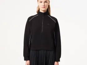 Женское плиссированное платье-толстовка Lacoste на молнии