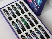 Набор акварели Super Vision с грануляцией "Layered" 15 цв*15 мл туба в картонной коробке